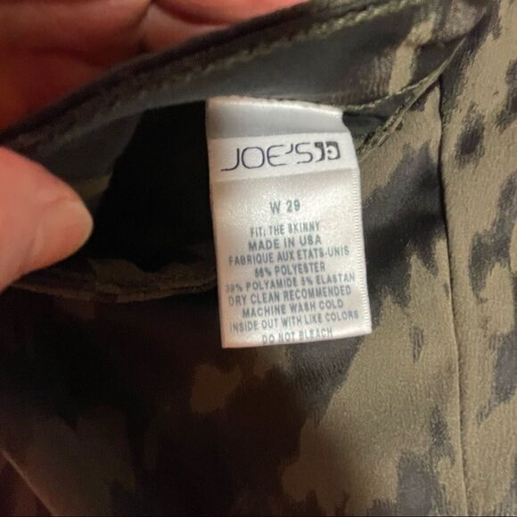 Joe’s the SKINNY Modern brocade Camo super soft and silky with stretch size 29 - Picture 12 of 14